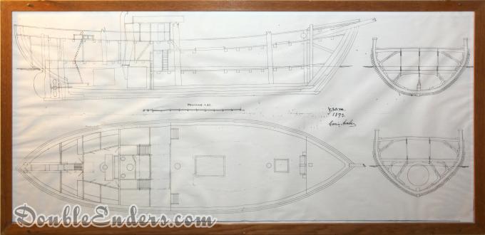 engineering drawings of a sailboat